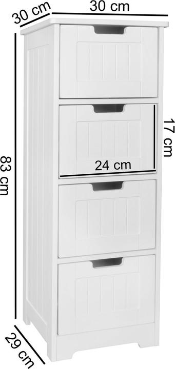 Produktbild Wohnling Luis (30 x 30 x 83 cm)