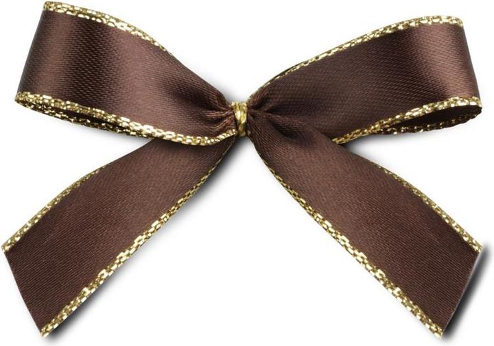 miniSchoggi Masche mit Clip, braun/gold