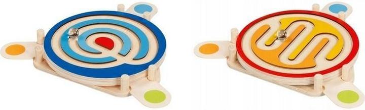 Goki Kugelgeschicklichkeitsspiel, beidseitig bespielbar (Deutsch, Französisch, Italienisch, Englisch)