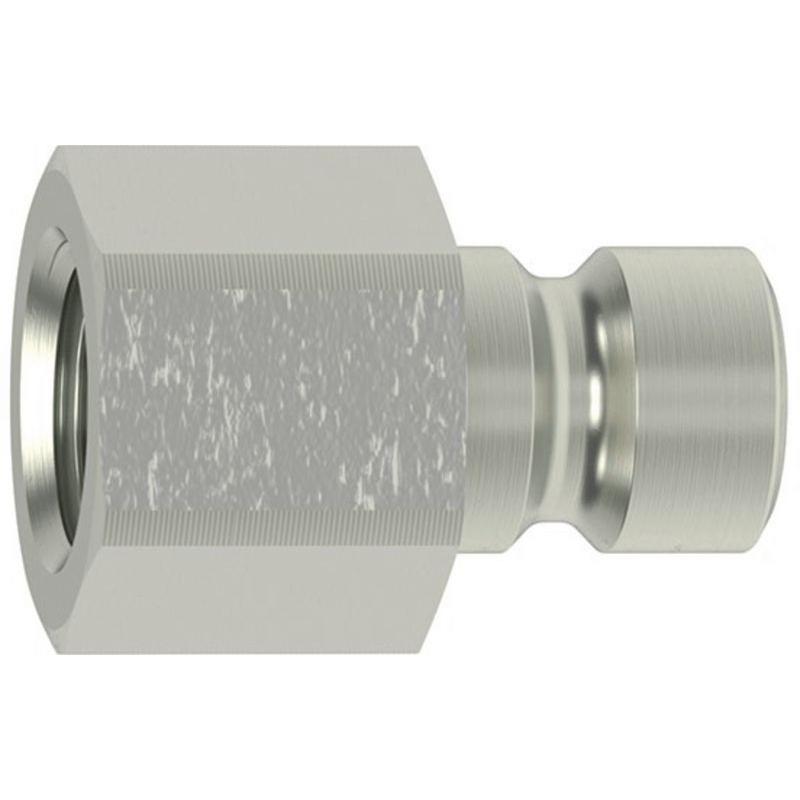 Lüdecke, Raccordo per tubo flessibile, Anschlussnippel für Kupplung Form D, mit Innengewinde (Aggancio)