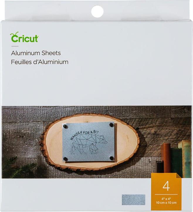 Produktbild Cricut Metall-Schild Aluminium 10 x 10 cm, 4 Stück