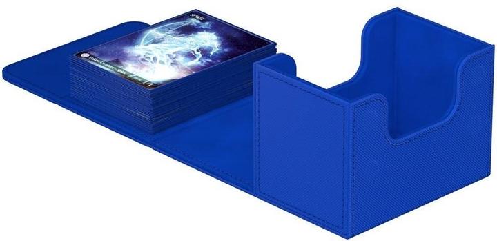 Actual product image Ultimate Guard Card Box XenoSkin Sidewinder Monocolor 80+ Blue
