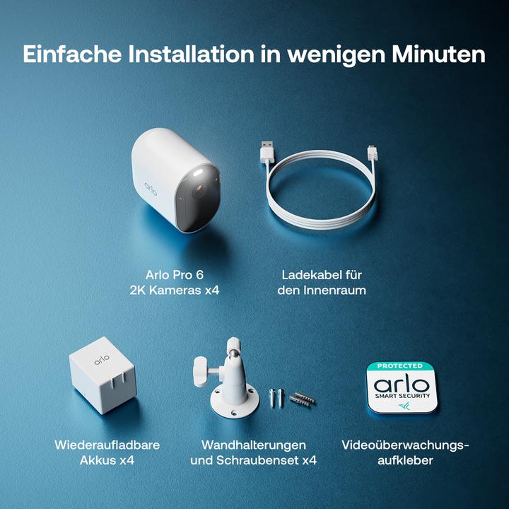 Actual product image Arlo PRO 6 4-CAM, PRO 6, 4-CAM (2560 x 1440 Pixels)