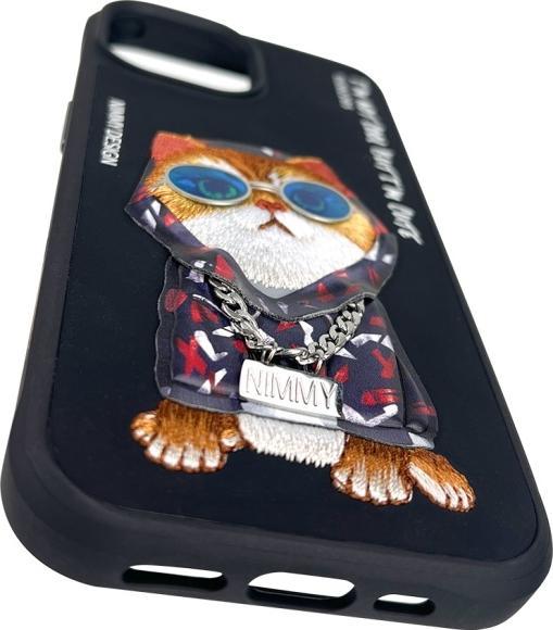 Produktbild Audi Nimmy case iPhone 15 6.1" black Glasses Cool Cat (Apple iPhone 15)
