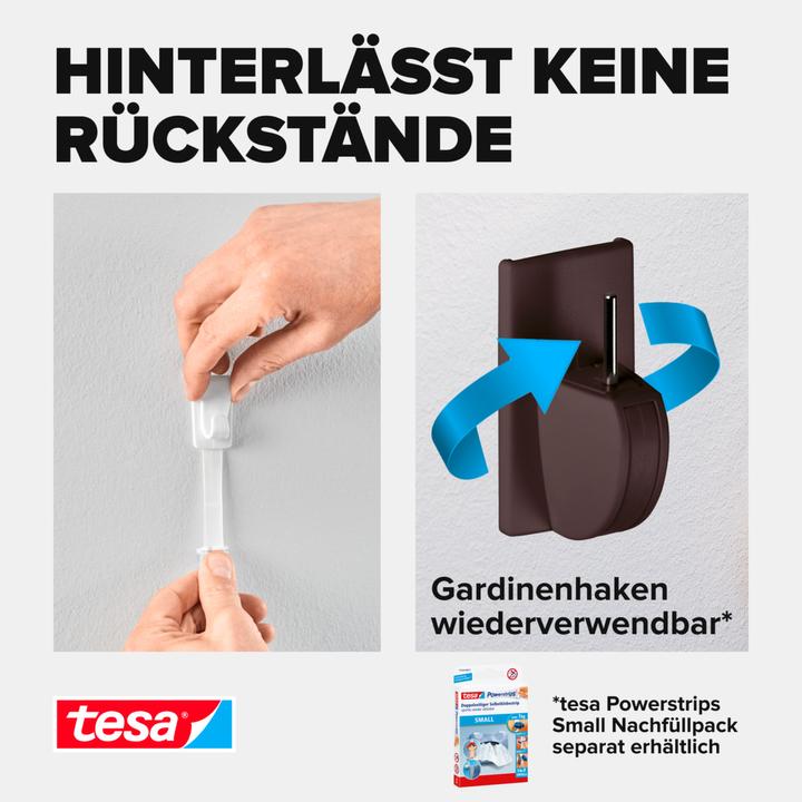 Actual product image tesa Powerstrips POSTER, Big Pack, 200g holding power, 96x double-sided adhesive strips