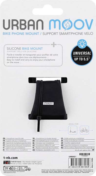 Image du produit T'nB URBAN MOOV Support pour téléphone, noir