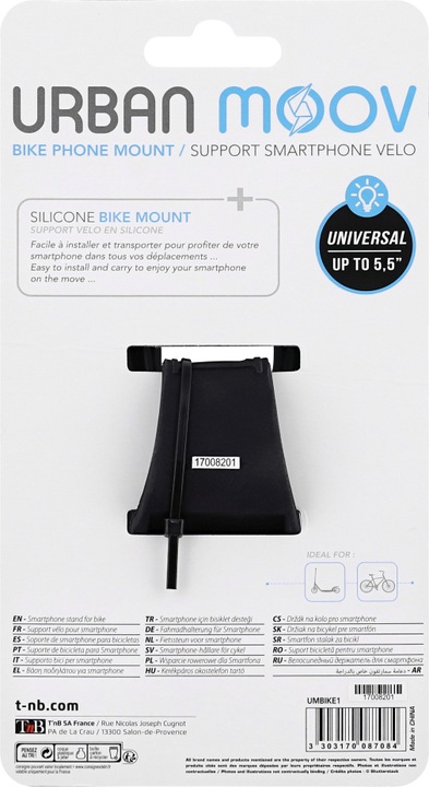 Image du produit T'nB URBAN MOOV Support pour téléphone, noir