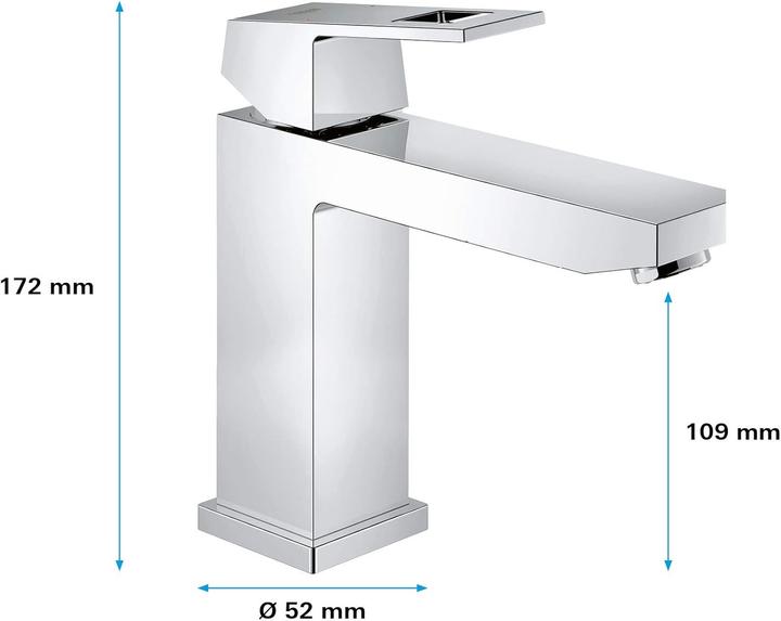 Image du produit Grohe Eurocube Mitigeur monocommandé pour lavabo M-Size