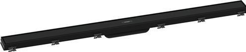 Actual product image hansgrohe Shower channel RainDrain Match, with height-adjustable frame 1000mm, matt black (1000 mm)