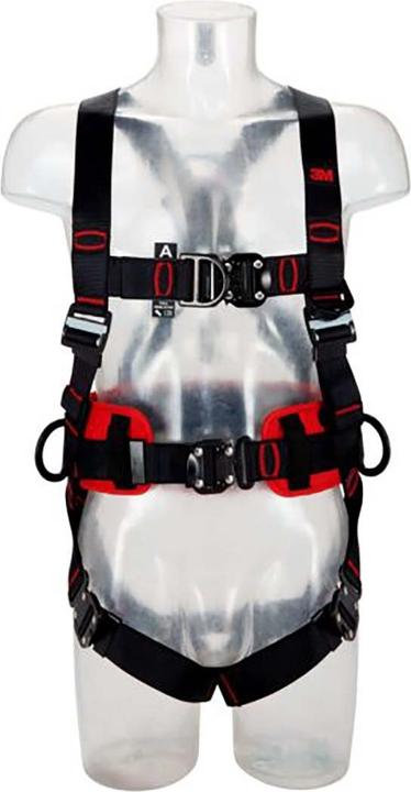 Image du produit 3M Harnais de sécurité avec oeillet frontal, M/L, ceinture rembourrée (Harnais de sécurité, 140 kg)