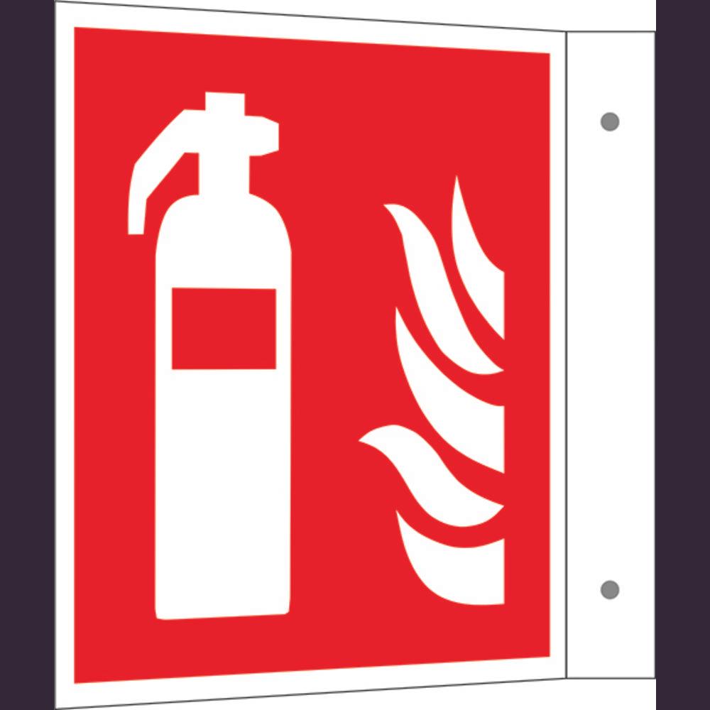 Wolk, Segnaletica di sicurezza, Brandschutzschild Feuerlöscher Aluminium B x H 150 mm ISO