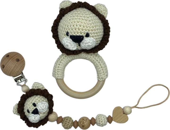 Produktbild BabyExpress Löwe 2er Set creme