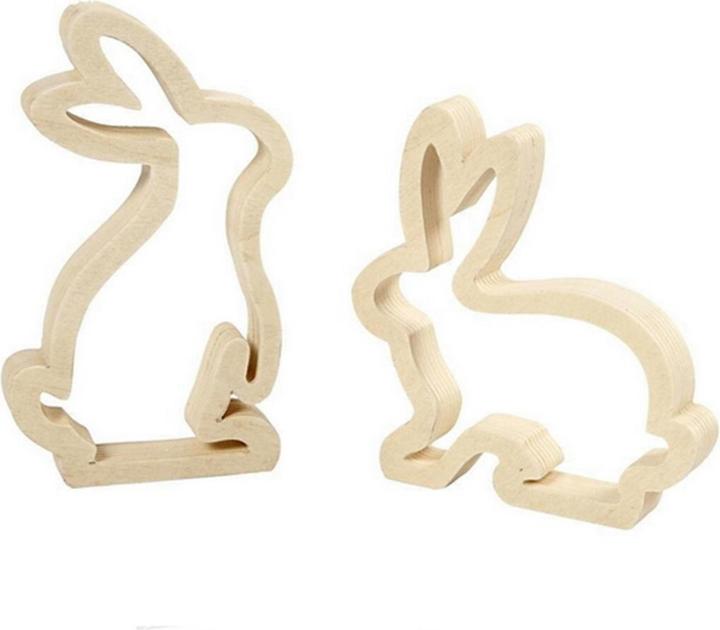 Produktbild Creativ Company Osterhasen Sperrholz (2x)