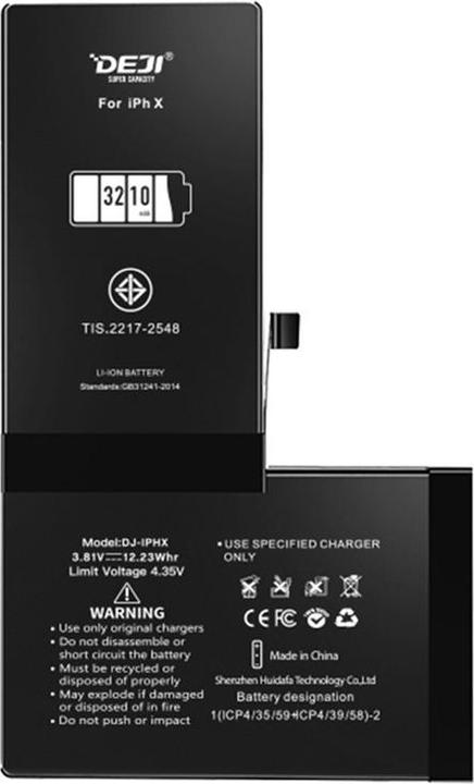 Actual product image DEJI Spare battery increased capacity 3310mAh