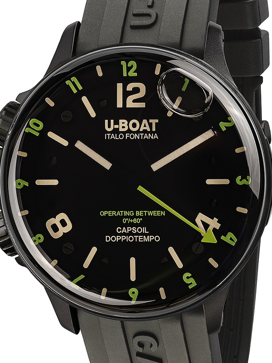 Image du produit U-Boat 8840/B Capsoil Doppiotempo DLC GMT 45mm 10ATM (Montre analogique, 45 mm)