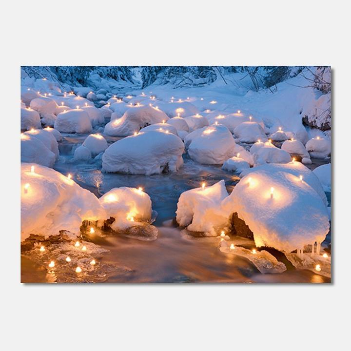 Immagine prodotto Biglietto motivo luci di candela (1 pz.)