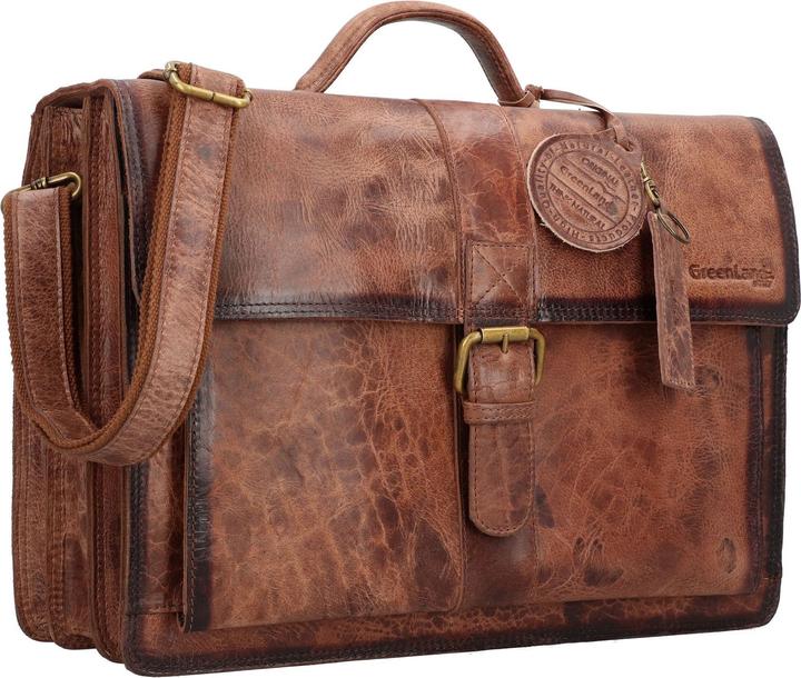 Actual product image Greenland Nature Mascu & Line briefcase leather 40 cm