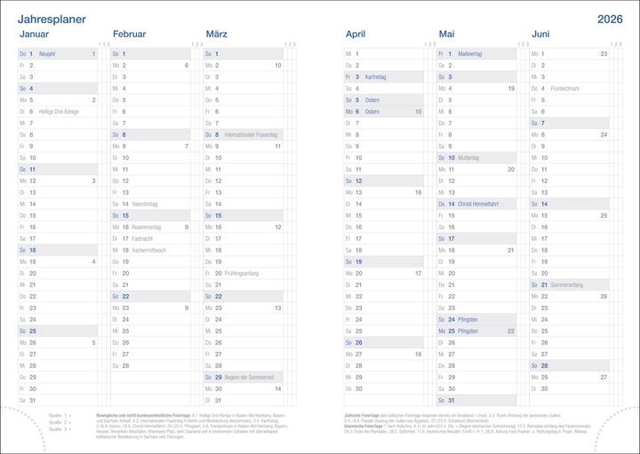 Actual product image Tages-Cheftimer A5, schwarz 2026 (A5)