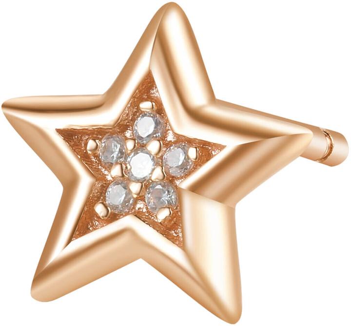 Immagine prodotto Rosato Orecchini a stella singola in bronzo con zirconi Storie RZO026 (L)