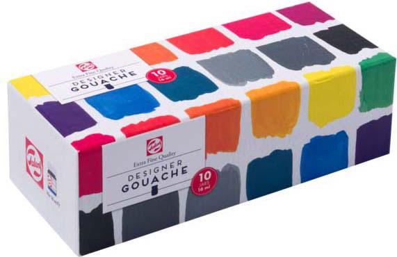 Produktbild Talens Gouache Extra Fine Set, 10x16ml Flaschen
