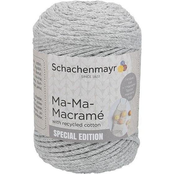 Thumbnail - Schachenmayr Ma-Ma-Macrame 4mm (Makramee-Garn, geflochten), Garn + Wolle, Grau