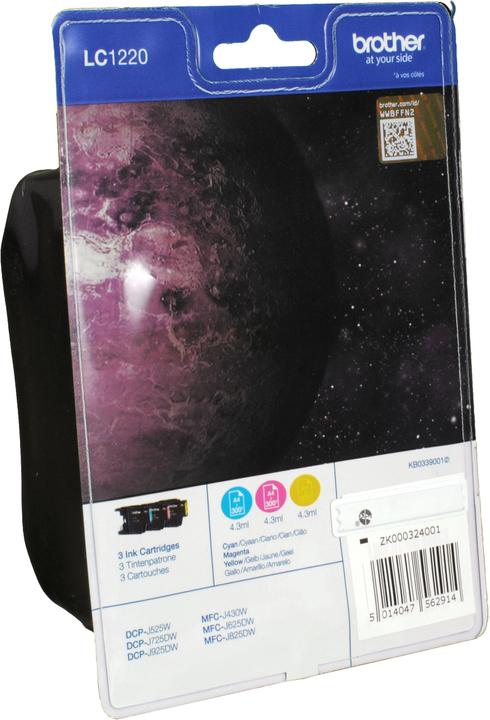 Produktbild Brother LC-1220 BLISTER PACK RAINBOW (M, C, Y)