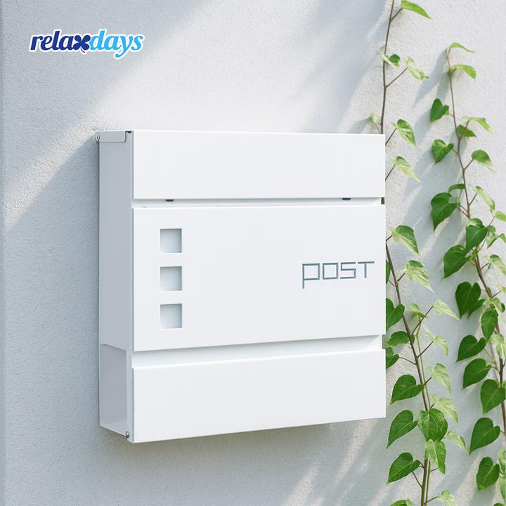 Image du produit Relaxdays Briefkasten mit Zeitungsfach