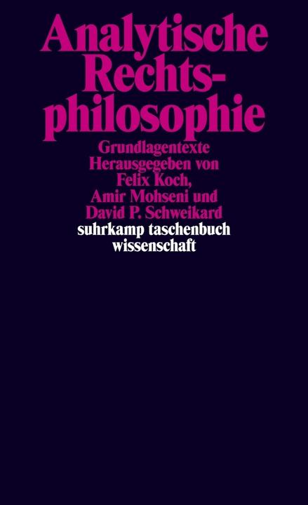 Produktbild Analytische Rechtsphilosophie (Deutsch, 2019)
