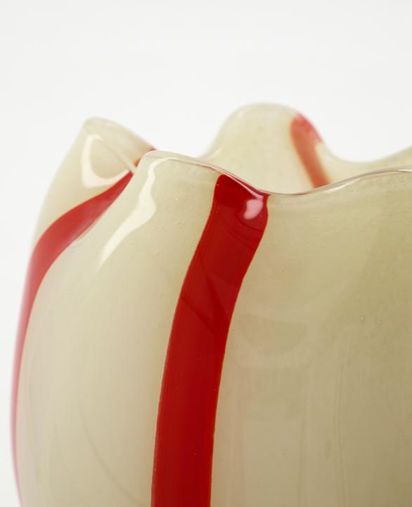 Actual product image House Doctor Tea light holder, HDGula, white/red