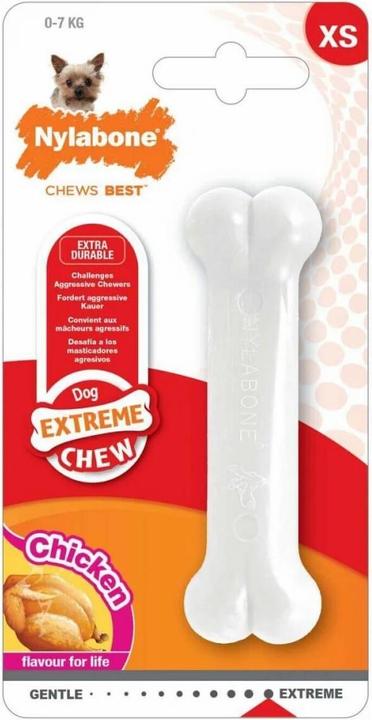 Nylabone Beissring für Hunde Extreme Chew Huhn XS (Dog chew toy)