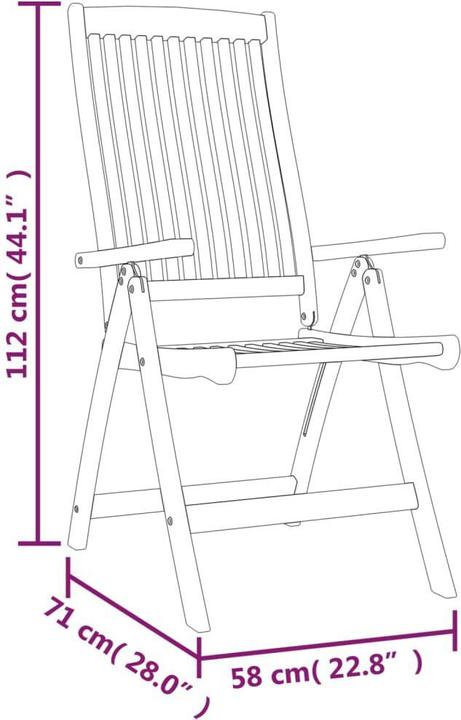 Produktbild vidaXL Gartenstuhl