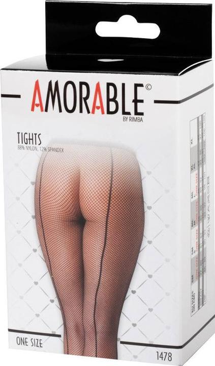 Image du produit Amorable by Rimba Collants résille - One Size - Noir (Taille unique)