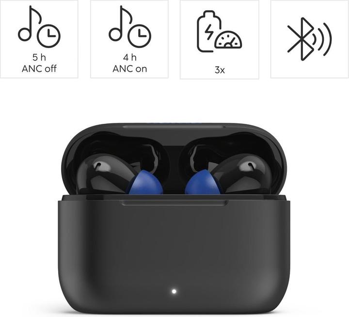 Hama Passion Clear II in-ear headphones black (ANC, 20 h, Wireless)