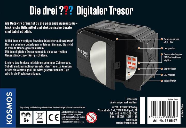 Produktbild Kosmos Detektivausrüstung Die Drei??? Digital Safe