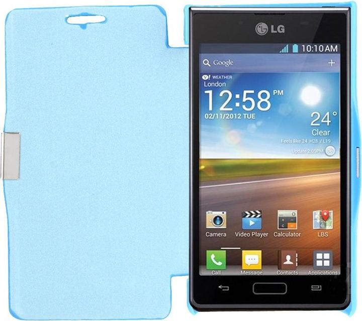 Produktbild König Design Handyhülle Tasche für LG Optimus L7 / P700 hellblau (LG Optimus L7)