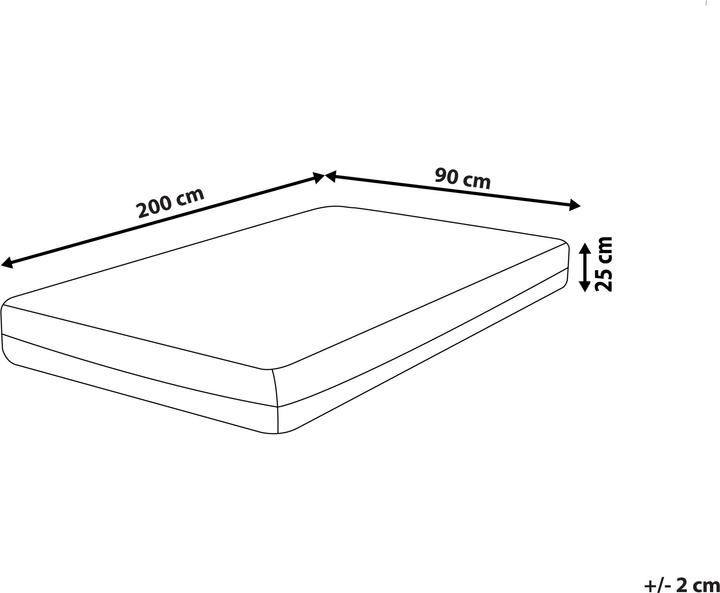 Immagine prodotto Beliani Cozy (90x200, Nucleo in lattice)