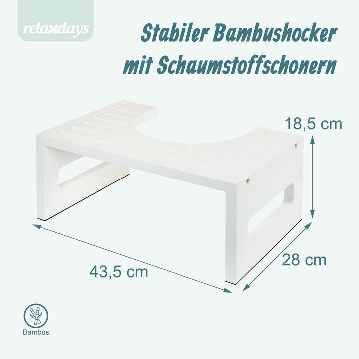 Produktbild Relaxdays Toilettenhocker