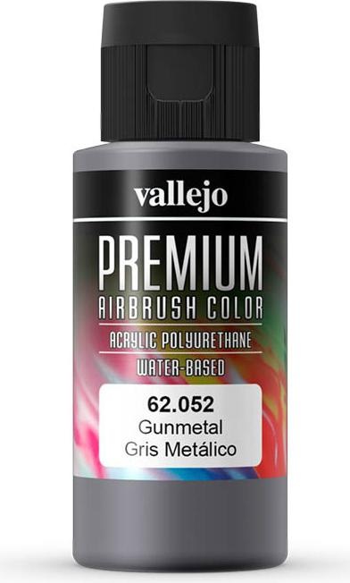 Productafbeelding Vallejo Premium Airbrush kleuren (Gunmetal, 60 ml)