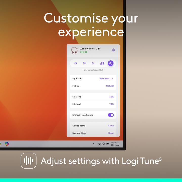 Produktbild Logitech Zone Wireless 2 ES (USB-C)