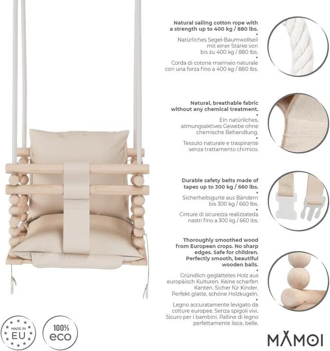 Image du produit Mamoi Balançoire bébé