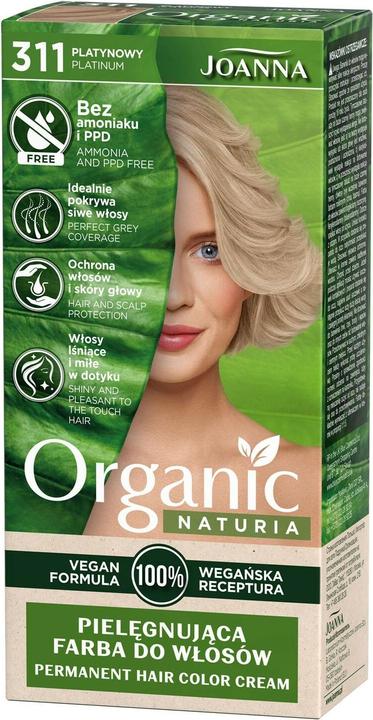 Produktbild Joanna Naturia Organic caring hair dye without ammonia and PPD 311 Platinum