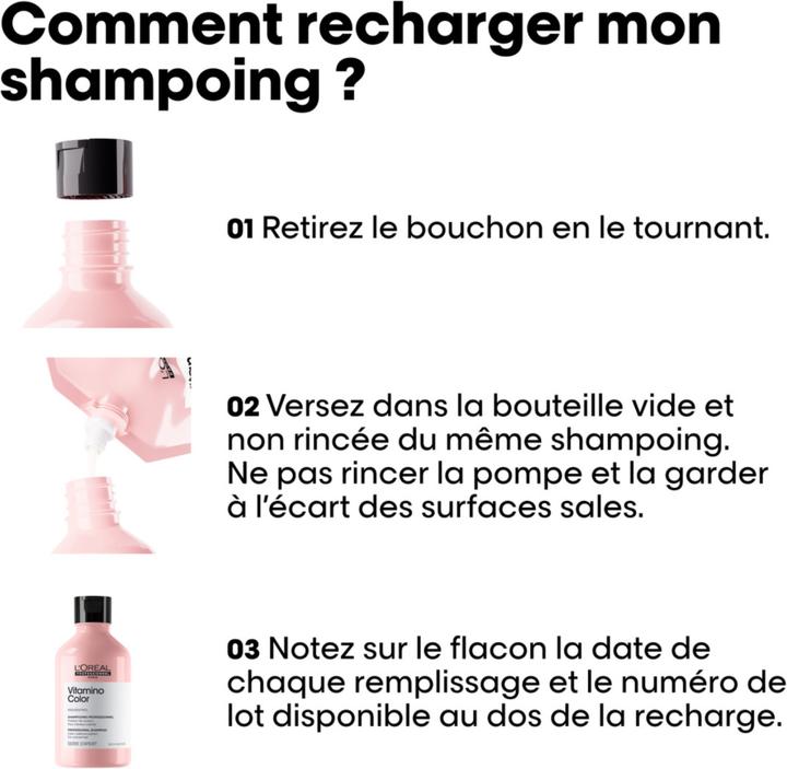 Image du produit L'Oréal Professionnel Série Expert Vitamino Color Refill (500 ml, Shampoing liquide)