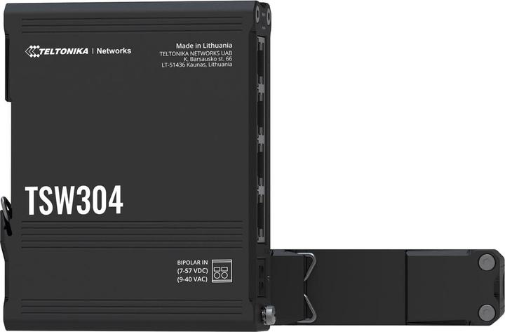 Productafbeelding Teltonika TSW304 4-poorts Gigabit industriële onbeheerde schakelaar DIN RAIL (4 ports)
