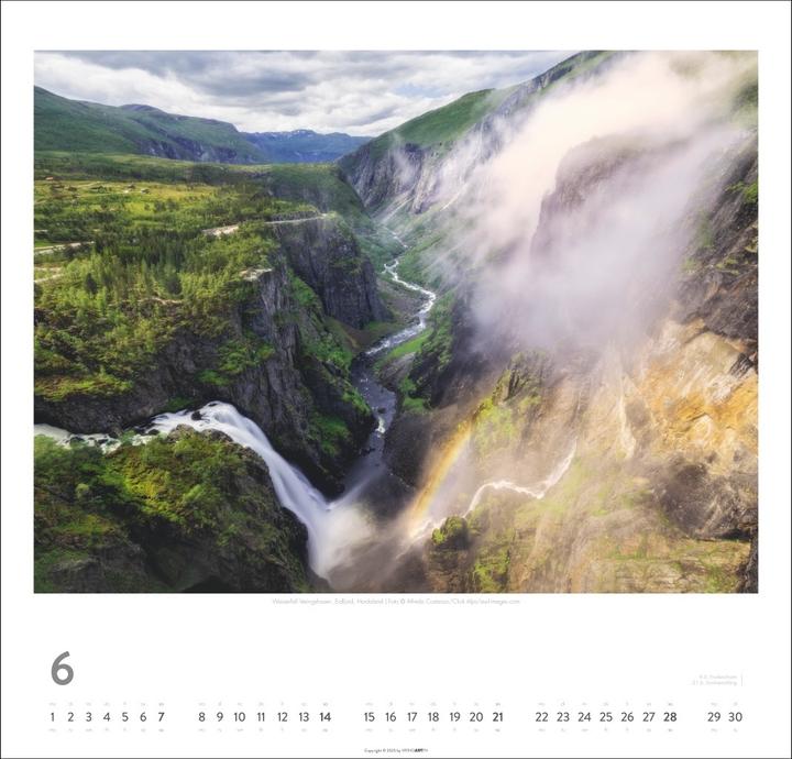 Produktbild Norwegen Kalender 2026 - Im Land der Mitternachtssonne (48 x 46 cm)