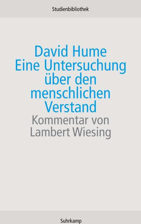 Produktbild Eine Untersuchung über den menschlichen Verstand (Deutsch, David Hume, 2018)