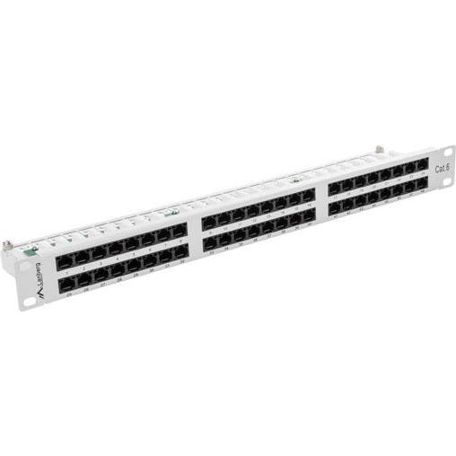 Lanberg PPU6-1048-S Patch Panel 1U, Server Zubehör, Grau