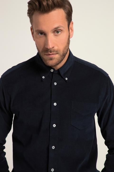 Produktbild JP1880 Cordhemd, Langarm, Buttondown Kragen, Modern Fit (6XL)