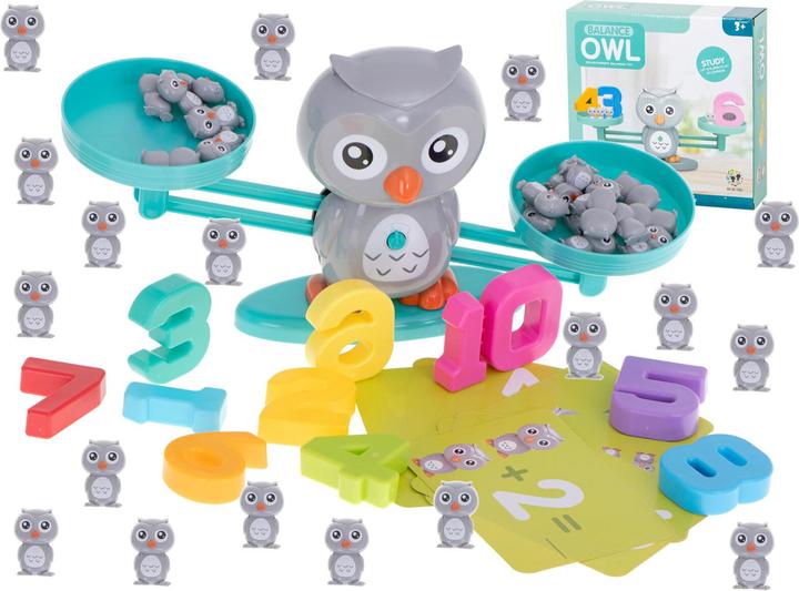 Actual product image Ikonka Educational counting scales owl large