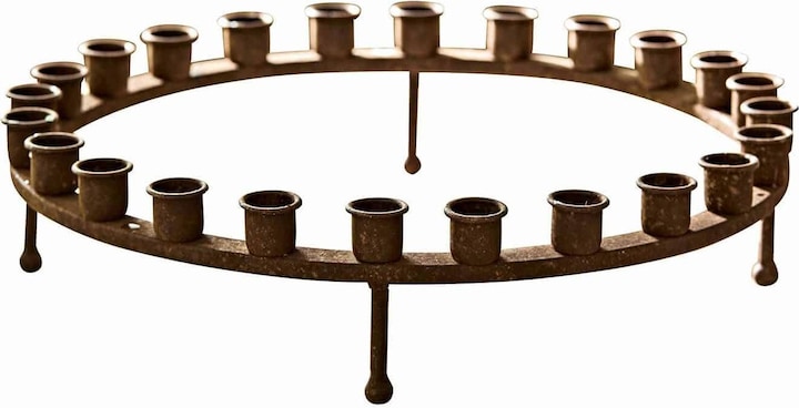 Immagine prodotto Loberon Corona di candele Margarite marrone antico (Ø 41 cm)