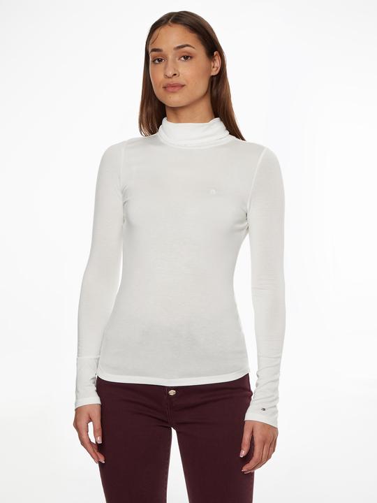 Immagine prodotto Tommy Hilfiger Maglia a collo alto da donna, maglia a collo alto sottile in morbido Tencel (M)